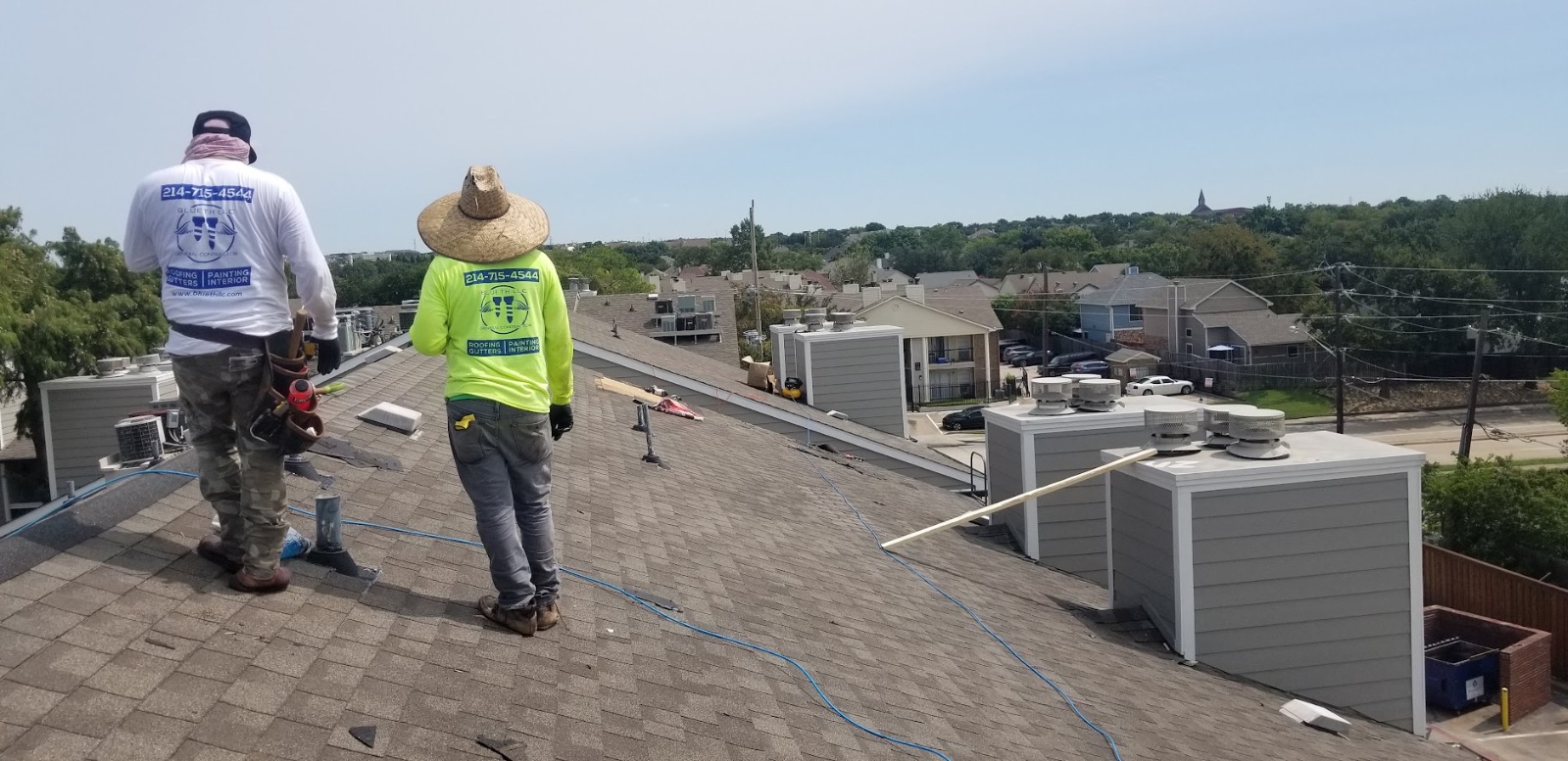 Commercial roof maintenance work that helps extend a roof's lifespan